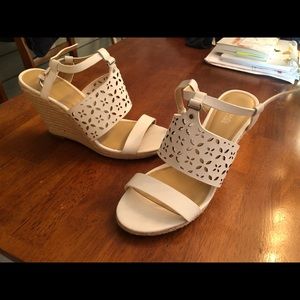 Michael Kors White Wedges
